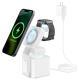 3-in-1 Bluetooth Speaker With Phone, Earphones, And Watchwireless Charger