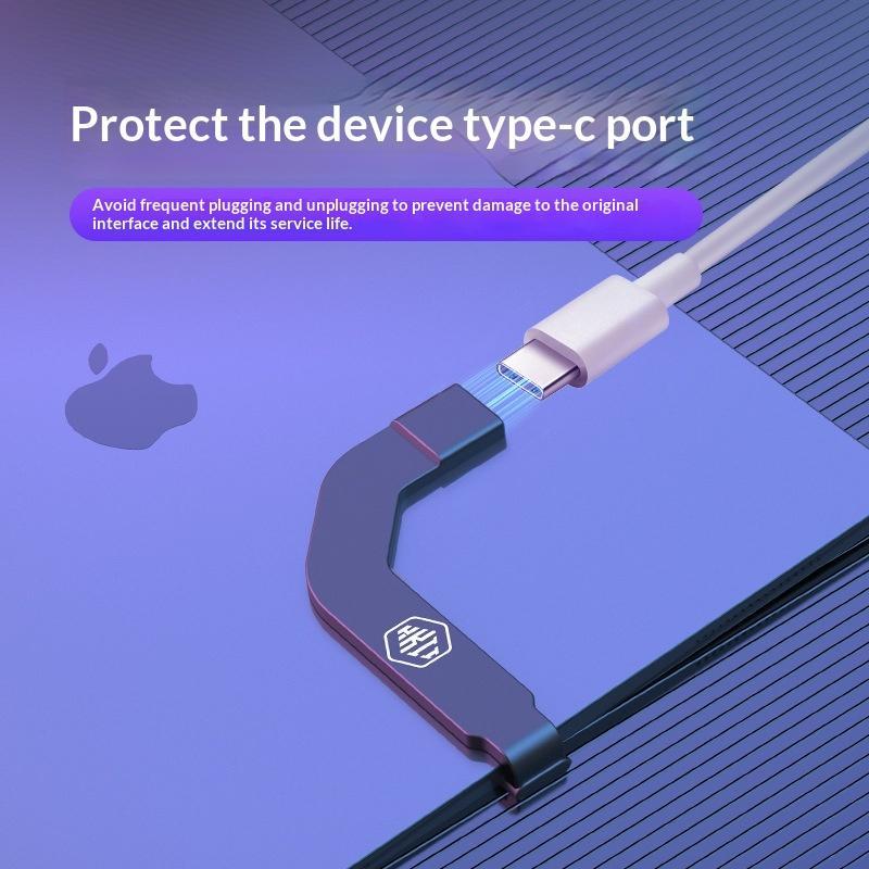 Flexible Flat Charging Cable With A Bent Connector For Tablets