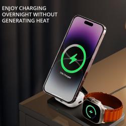 Wireless Phone Charger Watch Earbuds And Phone Charging Standfoldable And Compact