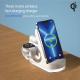 Intelligent Automatic Alignment Three-in-one Wireless Fast Charging Charger Comes With A Watch. The Wireless Charging Cable Is Fully Certified And Can Be Touched By Nightlight.