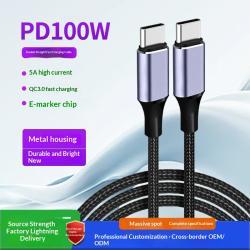 Dual-Port Fast-Charging USB-C To USB-C Cable