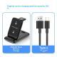 Three In One Fast Charging Bracket Magnetic Base Wireless Charger