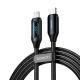 Fast Charging Nylon Braided Cable With Digital Display