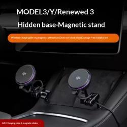 Central Control Phone Holder With Magnetic Wireless Fast Charging And Stable