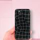 Compatible with Apple , Line Space Black Simple Frosted Phone Case