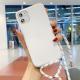 Compatible with Apple, Compatible with Apple , Suitable For Iphone11 Pure Color Silicone Lanyard Fall Protection Cover