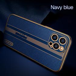 Compatible with Apple , All-Inclusive Lens Silicone High-Grade Leather Phone Case