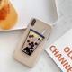 Compatible with Apple, Pearl milk tea decompression liquid iPhone case