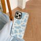Cow print silicone phone case