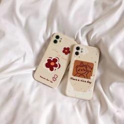Cartoon Suitable For Ins Side Silicone Anti-fall Mobile Phone Case
