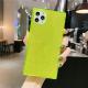 Glitter Square Fluorescent Silicone Phone Case