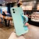 Compatible with Apple, Simple Solid Color IPhone12 11promax Mobile Phone Case Mini Stand Soft Shell