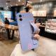 Compatible with Apple, Simple Solid Color IPhone12 11promax Mobile Phone Case Mini Stand Soft Shell