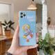 Compatible with Apple, Compatible with Apple , Embroidered Cartoon Duck For IPhone12ProMax Apple X XS XR Texture Phone Case