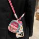 Color Polka Dot Small Bookbag Phone Case Carrying Strap Crossbody