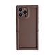 Skin Feeling Solid Color  Phone Case Roman Column 14Pro Three-dimensional Invisible Bracket 1312 Protective Case