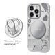 Electroplated Mechanical Silver Phone Case Personalized Magnetic Bracket