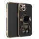 Three-dimensional Astronaut Mobile Phone Case All-inclusive Anti-fall Electroplating Bracket Protective Cover