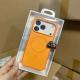 Two-color Skin Feeling Magnetic Suction AI Photo Button Phone Case