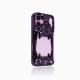 Electroplating Bright Silver Hollow Skull Tiger Tooth Mobile Phone Case
