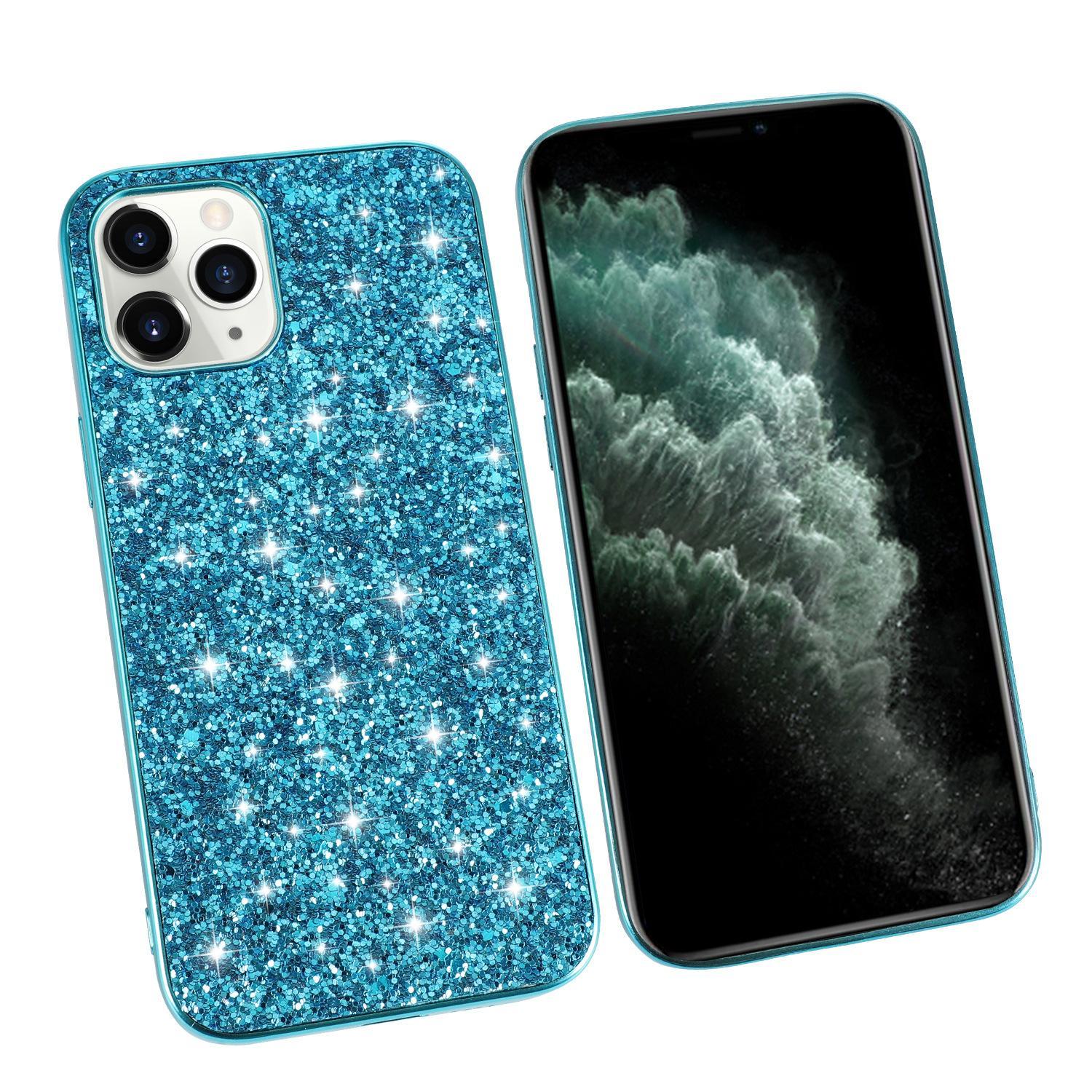 Pure Color Protective Cover Sequins Veneer