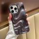 All-inclusive Matte Black Water Ripple Phone Case
