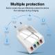 Luminous Color Mobile Phone Charging Head Intelligent 3A