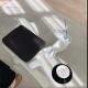 Hand-held Anti-seismic White Black Laptop Bag