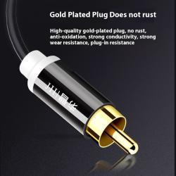 Two-to-two Double-connected Flower Head Audio Cable 2RCA Computer Connection TV Audio Speaker Cable