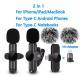 K3 Wireless Collar Clip Microphone Live Mini Interview Sound Recording Microphone