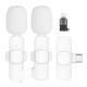 White One-to-two Wireless Neckline Clip Small Microphone