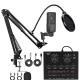 Recording Capacitor Microphone Sound Card Set