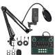 Recording Capacitor Microphone Sound Card Set