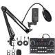 Recording Capacitor Microphone Sound Card Set