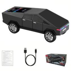 WS-580 Bluetooth Pickup Truck Portable Speaker With Display, High-definition Sound, TWS Pairing, FM Radio, Built-in Microphone For Hands-free Calls, A Surprising Gift For Car Enthusiasts