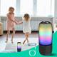 1Pc Wireless Portable Speaker Loud Stereo Speaker With 6 Color Changing Lights Radio Party TWS Speaker For Home Outdoor Travelling