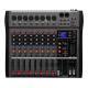 CT8 Professional 8-way Mixer USB With Bluetooth Monitor DJ Console Audio Mixer