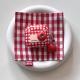 Red Plaid Bluetooth Wireless Earphone Case For Tomatoes And Apples