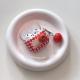 Red Plaid Bluetooth Wireless Earphone Case For Tomatoes And Apples