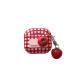 Red Plaid Bluetooth Wireless Earphone Case For Tomatoes And Apples