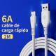 L41 Micro USB Cable 6A 2M White USB 3.0 UWINN