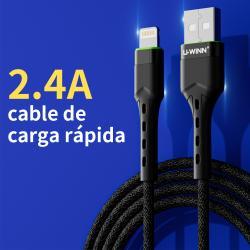 L203 Lightning Cable 2.4A 1M Black USB 3.0 UWINN