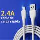 L01 Micro USB Cable 2.4A 1M White USB 3.0 UWINN