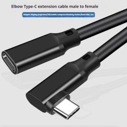 Elbow Type-c Male-to-female Transmission Computer Extension Cable