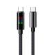 240W Super Fast Charge Type-C Horse Running Light Display Charging Cable