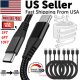 Braided USB C Type-C Fast Charging Data SYNC Charger Cable Cord