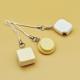 New Cute Kitten Egg Tart Simulation Mobile Phone Pendant