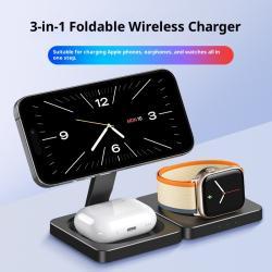 Three-in-one Wireless Magnetic Fast Charger