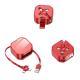 Phone Fast Charge Wire Portable Three-in-one Telescopic Data Cable