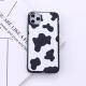 Black border cow spots mobile phone soft shell painting